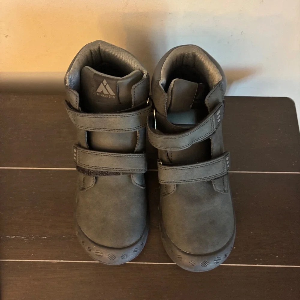 Mishansha Kids | Size 36 | Charcoal Grey High Top Water-Resistant Winter Boots